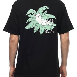 RIPNDIP Nermal Leaf Black Pocket T-Shirt Size Men’s Small